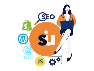 Three different devices showing responsive web development