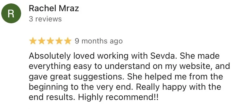 Google review screenshot from client 4